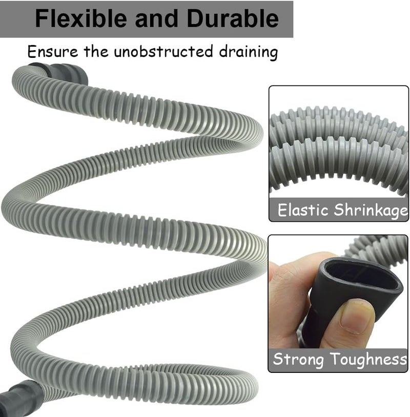 TT FLEX TTFLEX 12 FT Dishwasher Drain Hose, Flexible Discharge Hose with Stainless Steel Clamps, Trim to Fit 5/8 Inch, 3/4 Inch, or 1 Inch Dishwasher and Sink End - Image 4